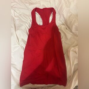 Size 4 Red Lululemon Tank